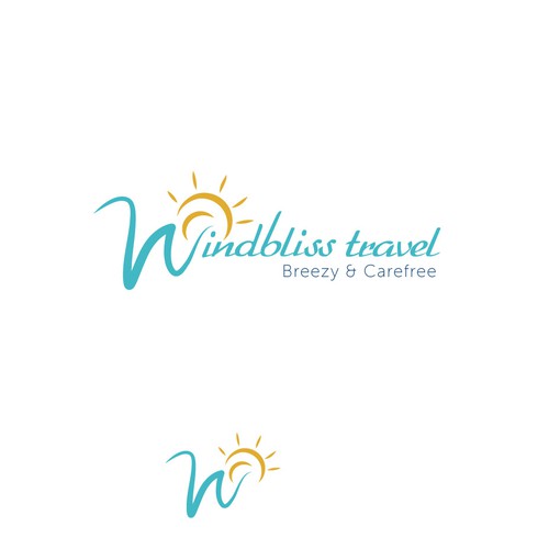 Wind design with the title 'Travel agency Logo'