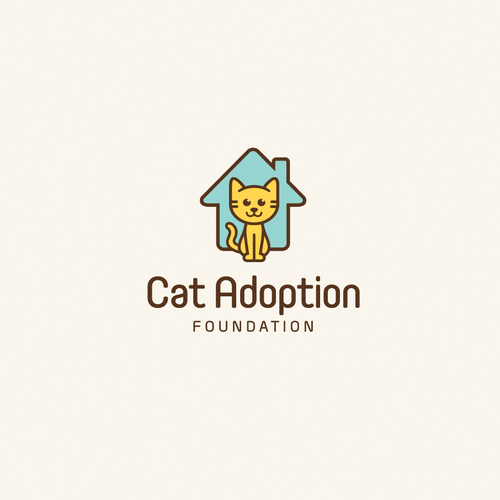 Cat brand with the title 'Cat Adoption Foundation'