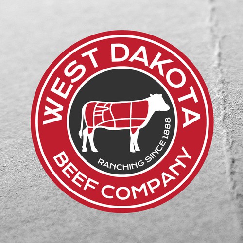 Beef logo with the title 'logo for high quality beef business'