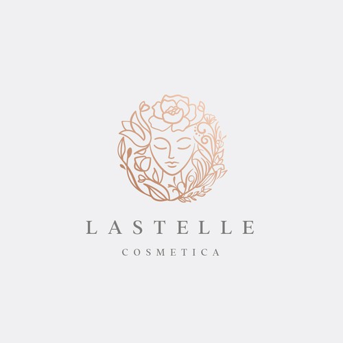 Nature logo with the title 'Lastelle Cosmetica'