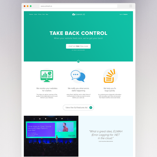 Modular design with the title 'Colourful Design for Web Based Software'