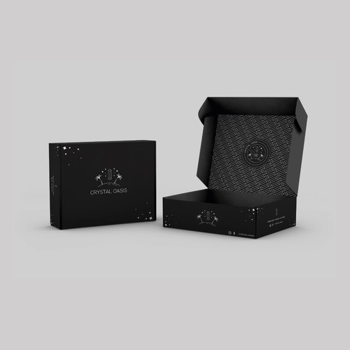 Logo packaging with the title 'crystal'