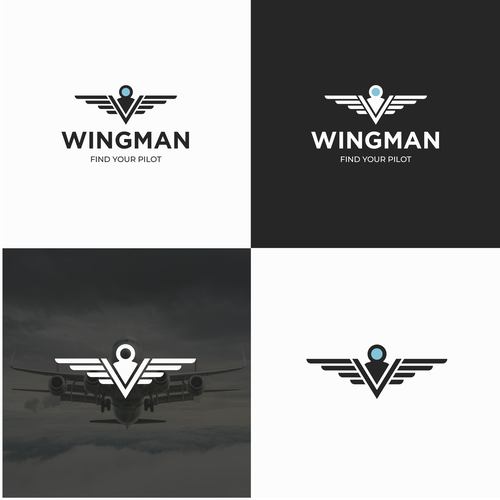 Travel artwork with the title 'WINGMAN'