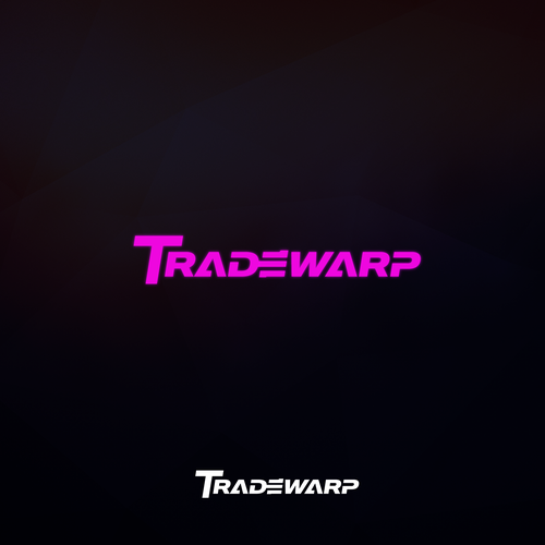 Neon design with the title 'Tradewarp Neon Logo'