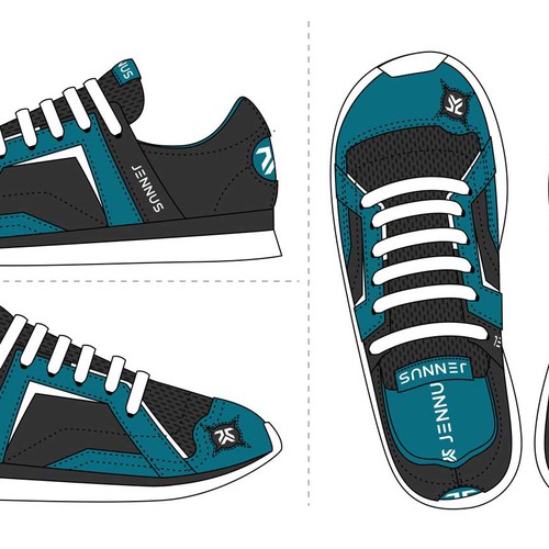 Shoe design with the title 'SHOES VECTOR'