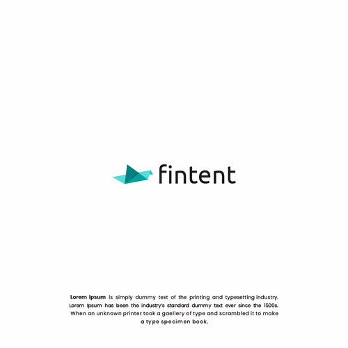 Origami logo with the title 'fintent logo'