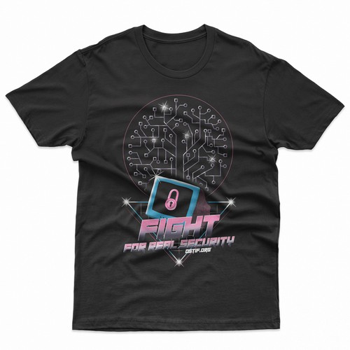 Internet t-shirt with the title 'Cybersecurity Growth T-shirt Design'