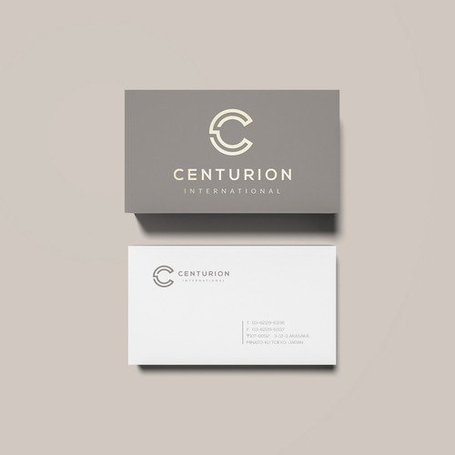 Classy brand with the title 'Centurion International - Logo & Business Card Design'