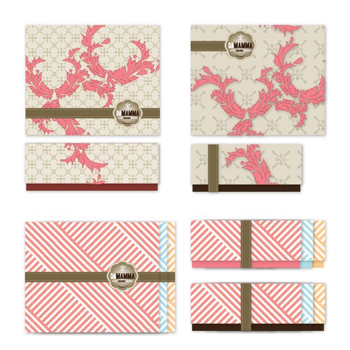 Bakery packaging with the title 'Create the next product packaging for DA Mamma'