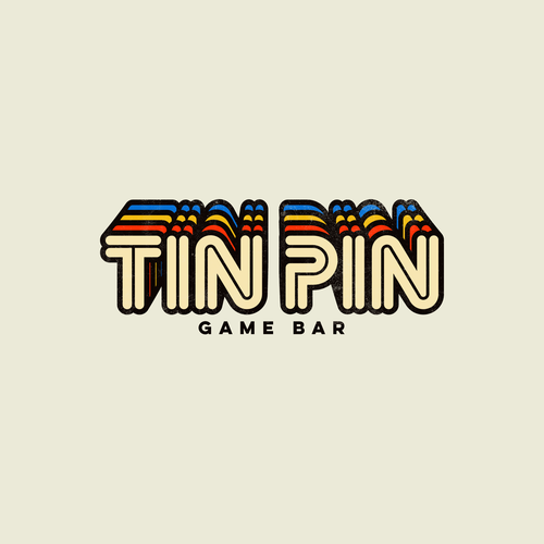 Arcade design with the title 'Retro logo for an Arcade Bar & Game Room '