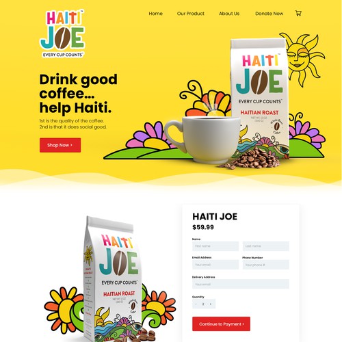 Nonprofit website with the title 'haitijoe.com'