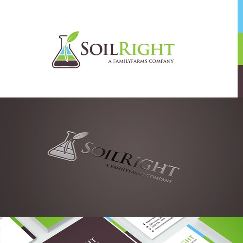 Earthy design with the title 'Logo and brand identity for Soil consultancy'