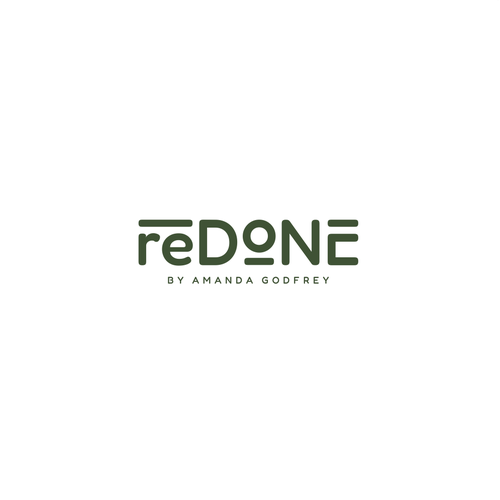 Home furnishing logo with the title 'Logo for reDONE - a home organization brand.'