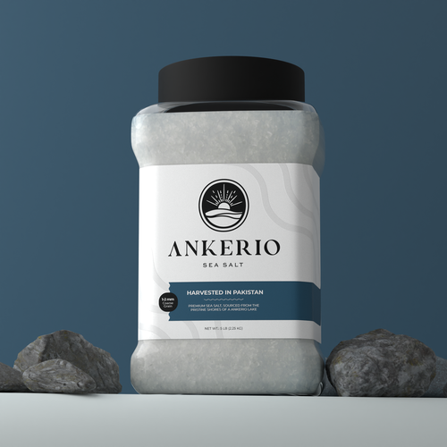 Salt design with the title 'Ankerio Sea Salt'