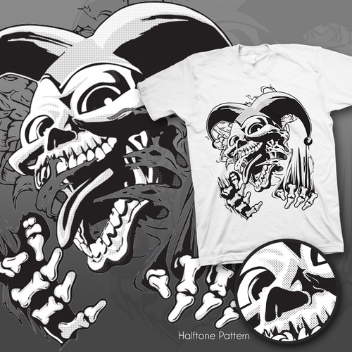 Joker design with the title 'Break Free Logo Concept'