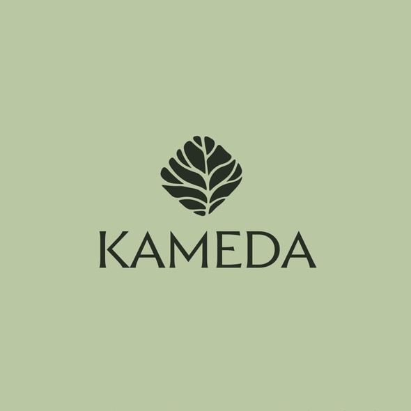Organic logo with the title 'Logo design for Kameda'