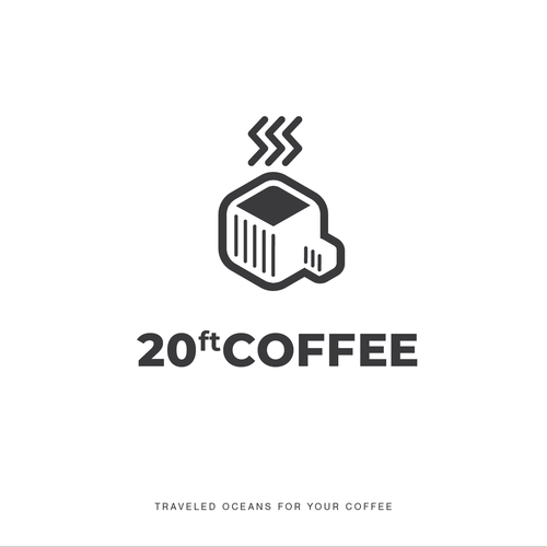 Cubic logo with the title 'Logo for a coffee truck'