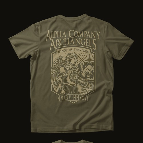 Education t-shirt with the title 'Alpha Company Archangel'