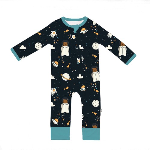 Teddy design with the title 'Winning design for baby pajamas'