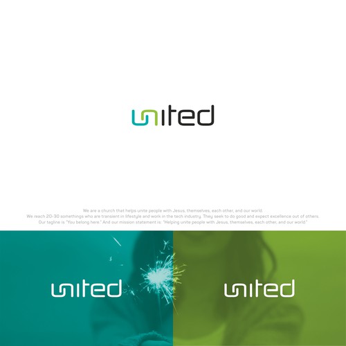 United logo with the title 'UNITED Church logo'