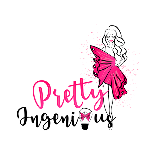 Exclusive Logo 82200, Lady Butterfly Fashion Lyngerie Logo