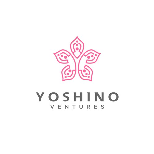 Venture logo with the title 'blossom logo'