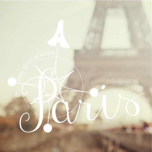 Paris logo with the title 'Aux Quatre Coins de Paris'