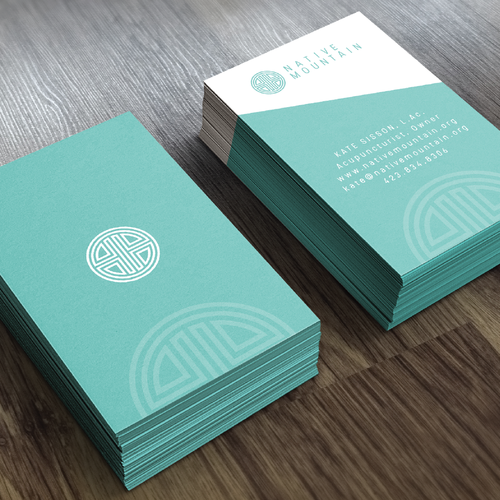 American Indian design with the title 'Native Mountain Logo + BC'