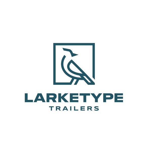 Trailer design with the title 'Logo for Larketype Trailers'