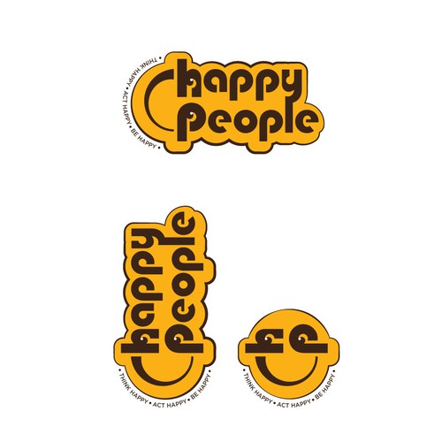 Smile design with the title 'HAPPY PEOPLE'