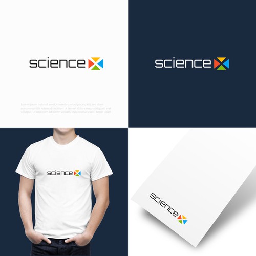 Science brand with the title 'science x logo'