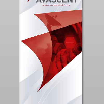 Stand-up banner for use at trade shows for Avascent.