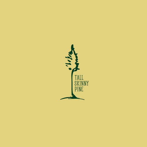 Evergreen logo with the title 'tall skinny pine'