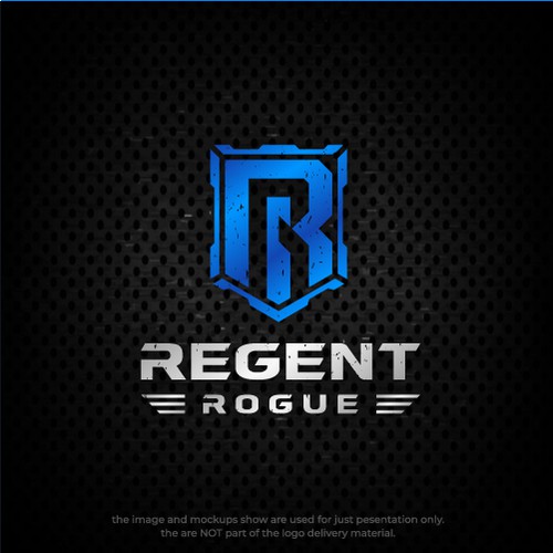 Masculine brand with the title 'Regent Rogue corporate logo'