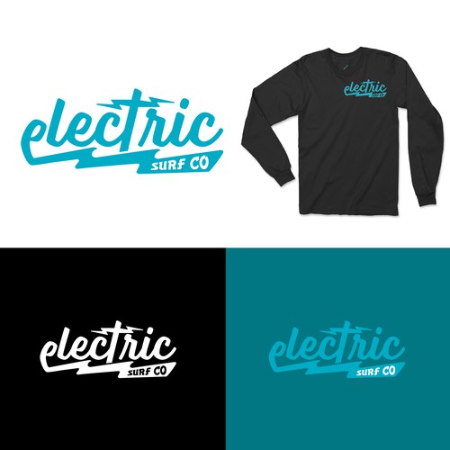 Boarding logo with the title 'Electric Surf Co'