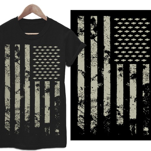 American flag t-shirt with the title 'T-shirt for Chevrolet'