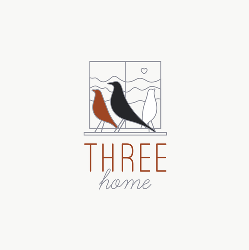 Window design with the title 'ThreeHome '