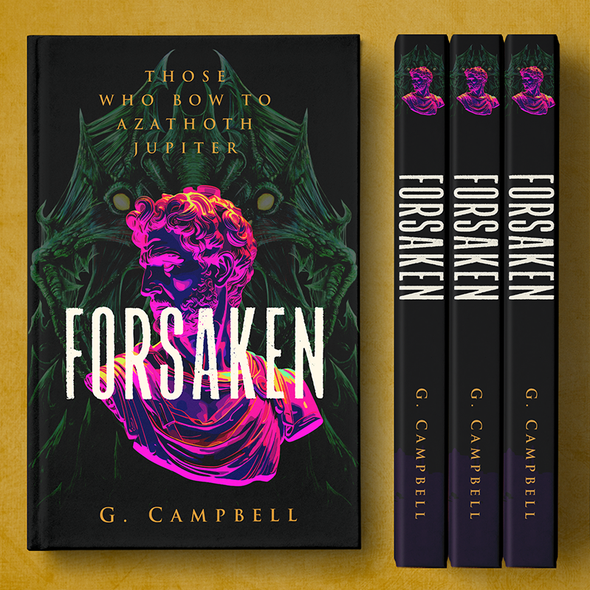 Historical book cover with the title 'FORSAKEN by G. Campbell AVAILABLE FOR SALE'