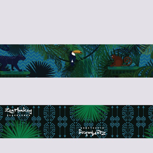 Border design with the title 'Slackline Webbing Pattern'