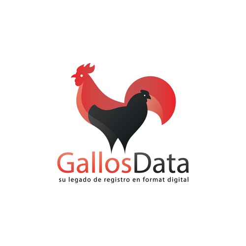 Hen logo with the title 'GallosData'