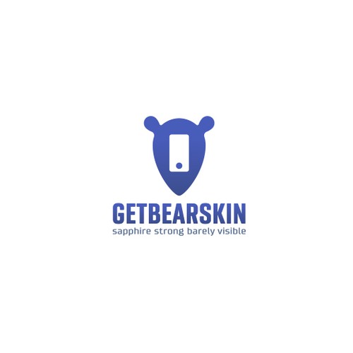 Black phone logo with the title 'getbearskin'