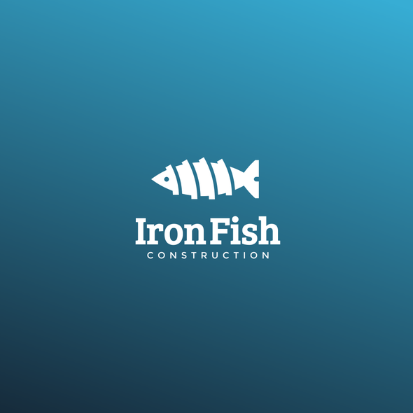 Screw design with the title 'iron fish'