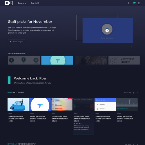 Application website with the title 'Online video on demand platform'