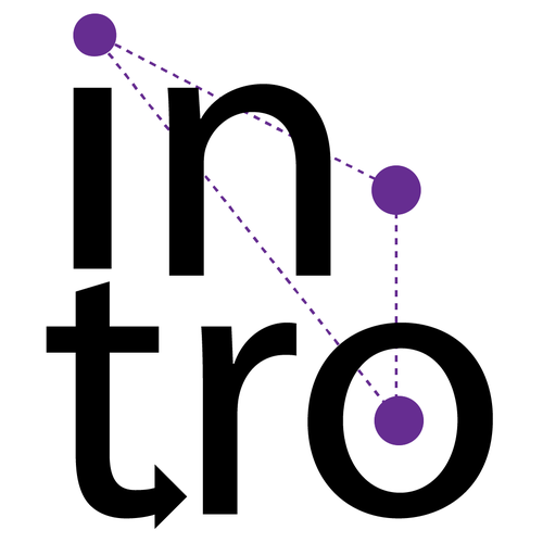 Graph logo with the title 'iPhone networking app logo'