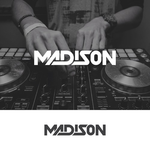 Concert logo with the title 'Logo Design for a DJ'