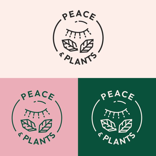 Soda logo with the title 'Peace and Plants Logo '