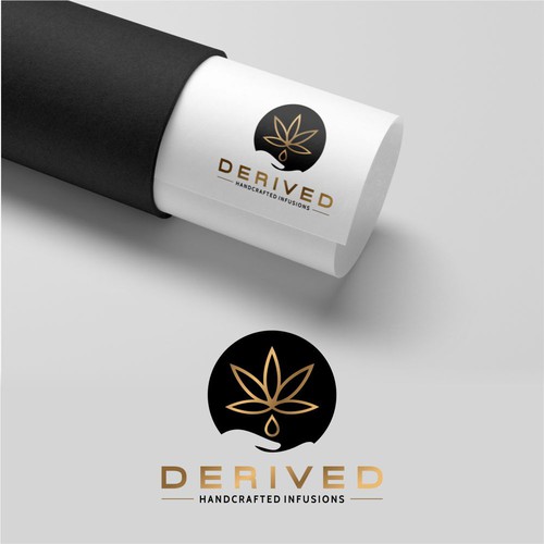 Hemp brand with the title 'Logo Design for Derived Creation'
