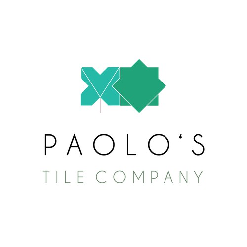 Tile design with the title 'paolo's tile company'