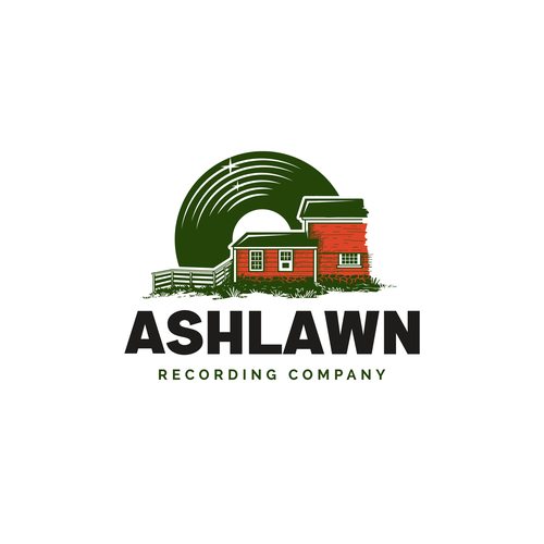 Record label logo with the title 'Ashlawn recording company logo'