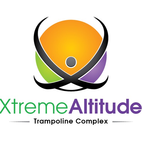 Jump logo with the title 'Logo design for an X game business'